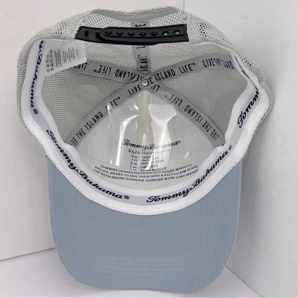 TOMMY BAHAMA CAP/HAT, 3D MARLON FISH LOGO IN RUBBER,TAUP-GREY HAT WITH GREY MESH - Picture 8 of 13